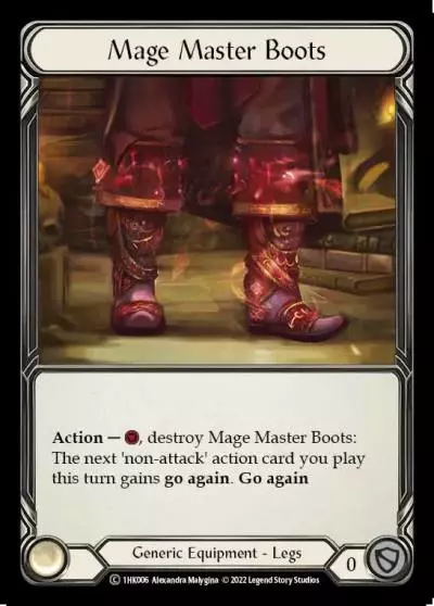 Mage Master Boots 1HK006 - Kano - Blitz Deck - Flesh and blood card