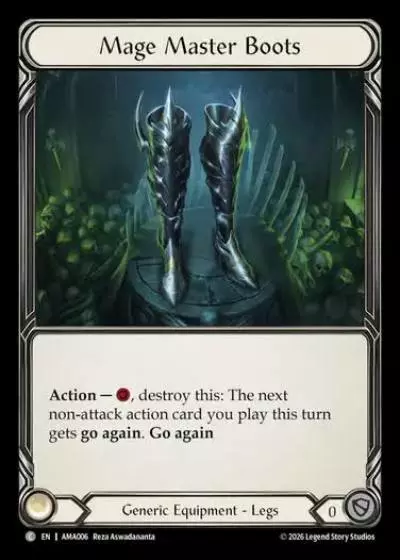 Mage Master Boots AMA006-RF - Armory Deck - Malice, Domina of the Dead - Flesh and blood card