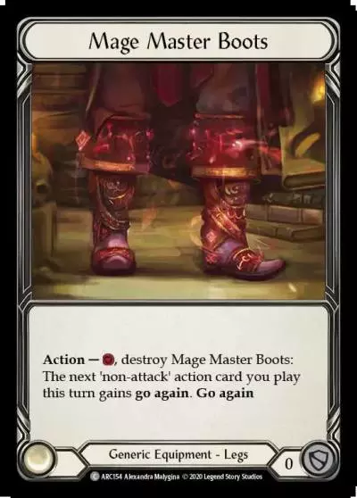 Mage Master Boots U-ARC154-RF - Arcane Rising - Unlimited - Flesh and blood card