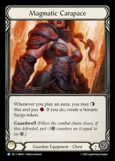 Magmatic Carapace PEN017 - Compendium of Rathe - Flesh and blood card