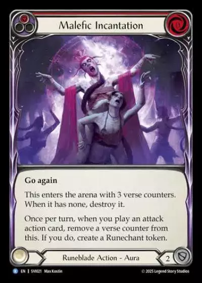 Malefic Incantation SVI021 - Silver Age Chapter 1 - Viserai - Flesh and blood card
