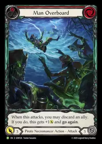 Man Overboard GEM126 - GEM - Pack 4 - Flesh and blood card