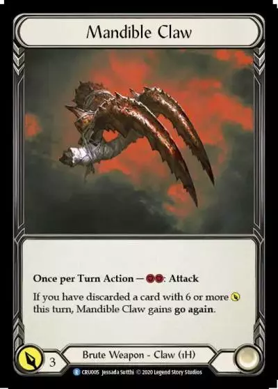 Mandible Claw CRU005 - Crucible of War - Flesh and blood card