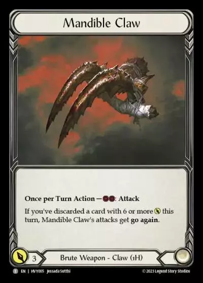 Mandible Claw HVY005 - Heavy Hitters - Flesh and blood card
