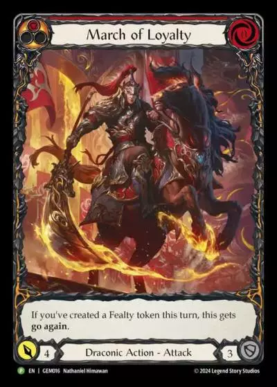 March of Loyalty RED GEM016 - GEM - Pack 1 - Flesh and blood card