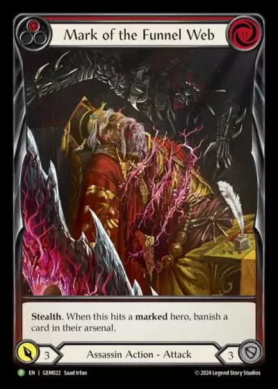 Mark of the Funnel Web RED GEM022 - GEM - Pack 1 - Flesh and blood card