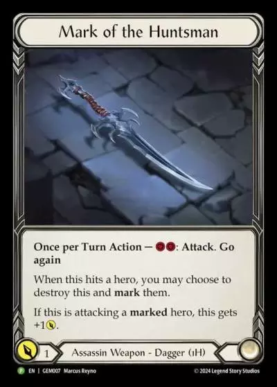Mark of the Huntsman GEM007-CF - GEM - Pack 1 - Flesh and blood card
