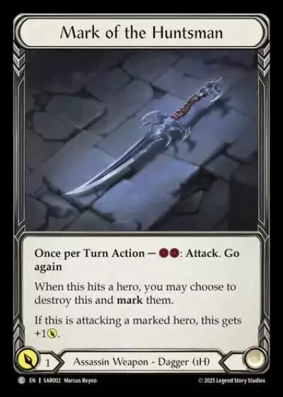 Mark of the Huntsman SAR002 - Silver Age Chapter 2 - Arakni, Web of Deceit - Flesh and blood card