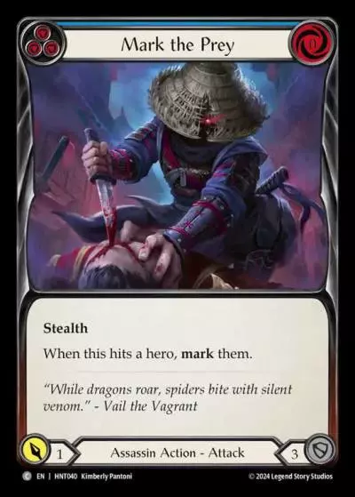 Mark the Prey BLUE HNT040 - The Hunted - Flesh and blood card