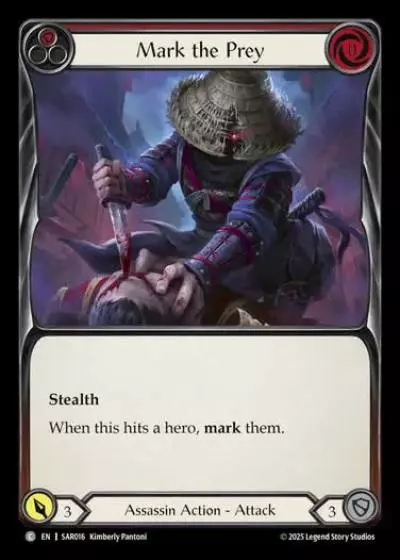 Mark the Prey SAR016 - Silver Age Chapter 2 - Arakni, Web of Deceit - Flesh and blood card