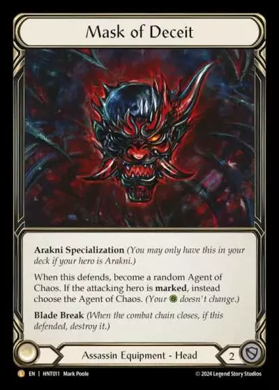 Mask of Deceit HNT011-RF - The Hunted - Flesh and blood card
