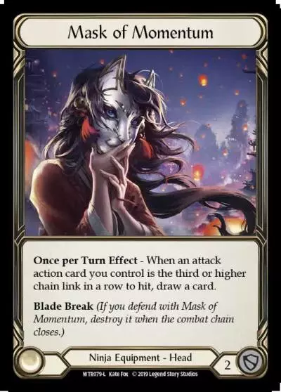 Mask of Momentum WTR079-CF - Welcome to Rathe - Flesh and blood card