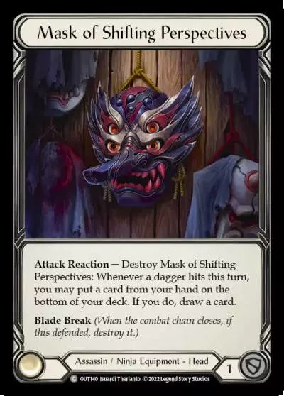 Mask of Shifting Perspectives OUT140 - Outsiders - Flesh and blood card