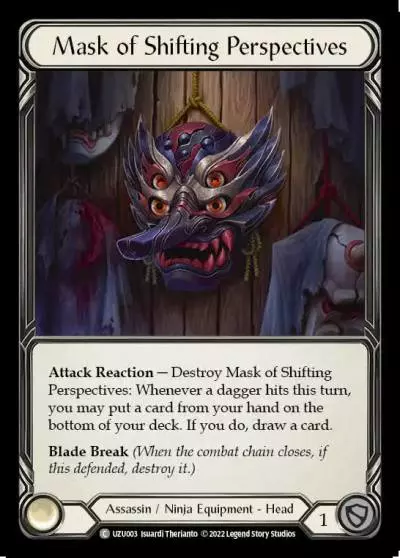 Mask of Shifting Perspectives UZU003 - Uzuri - Blitz Deck - Flesh and blood card