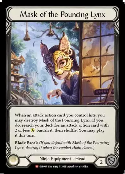 Mask of the Pouncing Lynx EVR037 - Everfest - Flesh and blood card