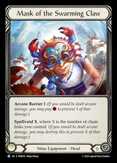 Mask of the Swarming Claw PEN030 - Compendium of Rathe - Flesh and blood card