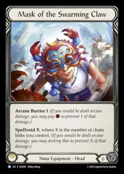 Mask of the Swarming Claw SFA005 - Silver Age Chapter 2 - Fai - Flesh and blood card