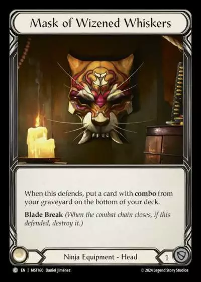 Mask of Wizened Whiskers MST160 - Part the Mistveil - Flesh and blood card