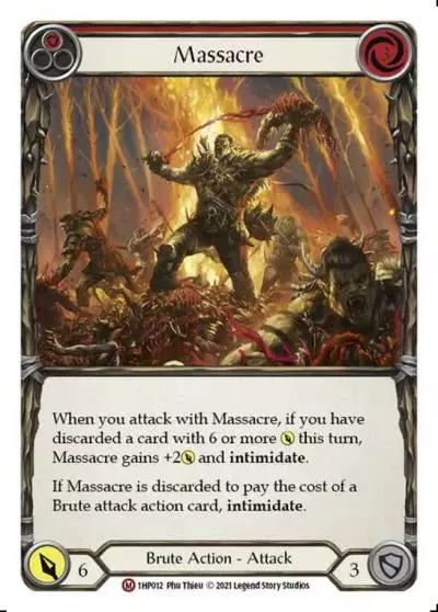 Massacre RED 1HP012 - History Pack 1 - Flesh and blood card