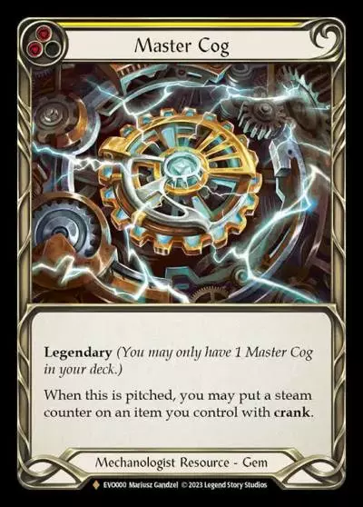Master Cog YELLOW EVO000-RF - Bright Lights - Flesh and blood card
