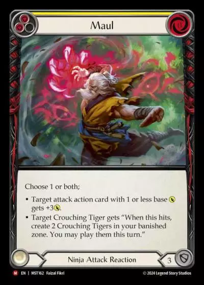 Maul YELLOW MST162 - Part the Mistveil - Flesh and blood card