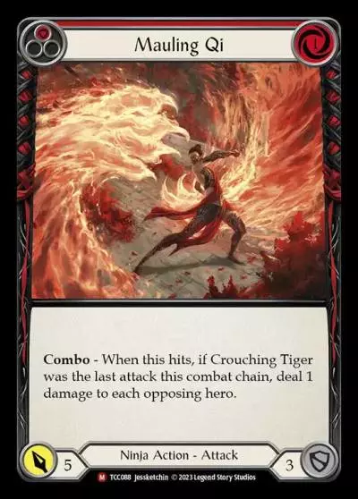 Mauling Qi RED TCC088 - Round the Table: TCC x LSS - Flesh and blood card