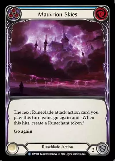 Mauvrion Skies BLUE 1HV024 - Viserai - Blitz Deck - Flesh and blood card