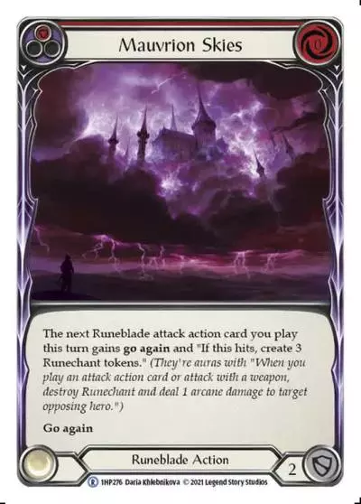 Mauvrion Skies RED 1HP276 - History Pack 1 - Flesh and blood card