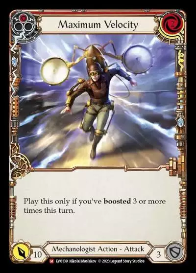 Maximum Velocity RED EVO139 - Bright Lights - Flesh and blood card