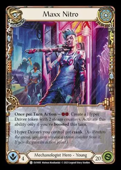 Maxx Nitro EVO005 - Bright Lights - Flesh and blood card