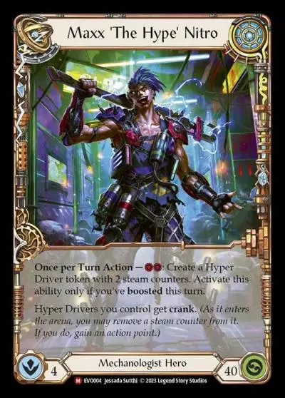 Maxx 'The Hype' Nitro EVO004 - Bright Lights - Flesh and blood card