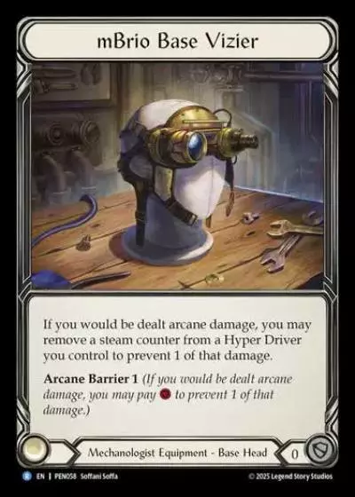 mBrio Base Vizier PEN058 - Compendium of Rathe - Flesh and blood card