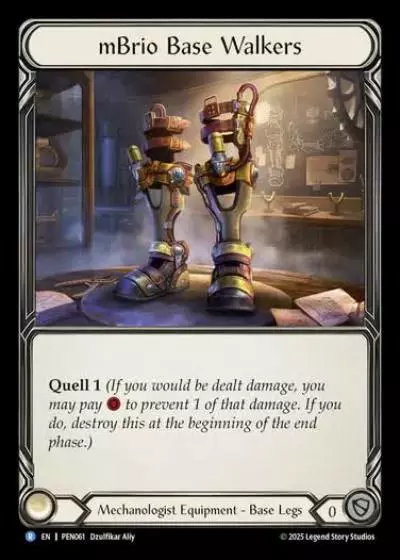 mBrio Base Walkers PEN061 - Compendium of Rathe - Flesh and blood card