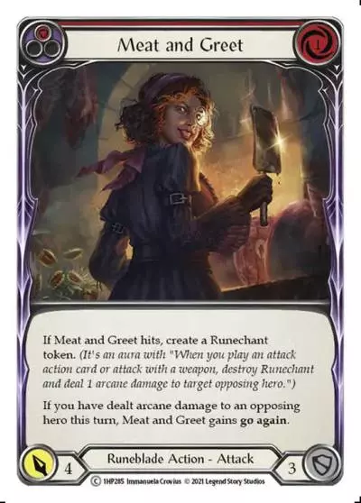 Meat and Greet RED 1HP285 - History Pack 1 - Flesh and blood card