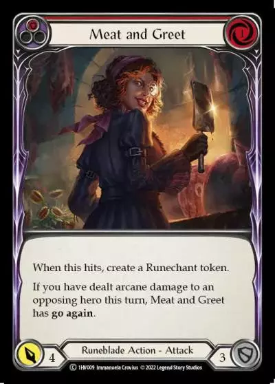Meat and Greet RED 1HV009 - Viserai - Blitz Deck - Flesh and blood card