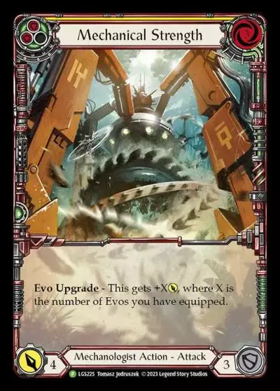 Mechanical Strength YELLOW LGS225-RF - Skirmish - Season 8 - Flesh and blood card