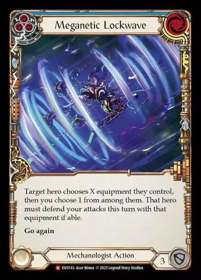 Meganetic Lockwave BLUE EVO143 - Bright Lights - Flesh and blood card
