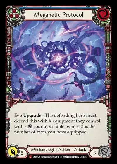 Meganetic Protocol BLUE EVO059 - Bright Lights - Flesh and blood card