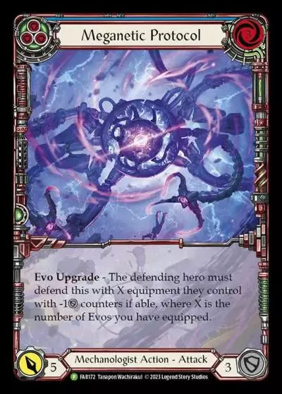 Meganetic Protocol BLUE FAB172-RF - Calling - Bright Lights - Flesh and blood card