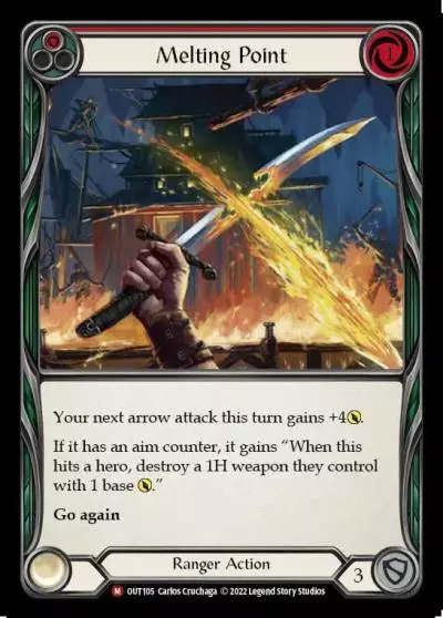 Melting Point RED OUT105 - Outsiders - Flesh and blood card