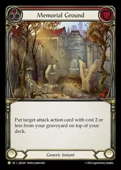 Memorial Ground RED JDG029-CF - Judge Pack - Season 4 - Flesh and blood card