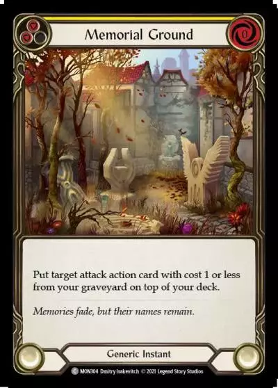 Memorial Ground YELLOW MON304 - Monarch - Flesh and blood card