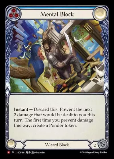 Mental Block BLUE ROS169 - Rosetta - Flesh and blood card