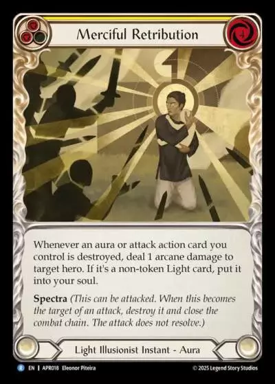 Merciful Retribution YELLOW APR018 - Armory Deck Legends - Prism Sculptor of Arc Light - Flesh and blood card
