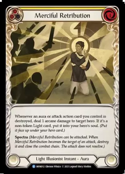 Merciful Retribution YELLOW MON012 - Monarch - Flesh and blood card