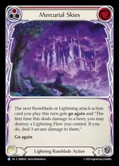 Mercurial Skies OMN059 - Omens of the Third Age - Flesh and blood card