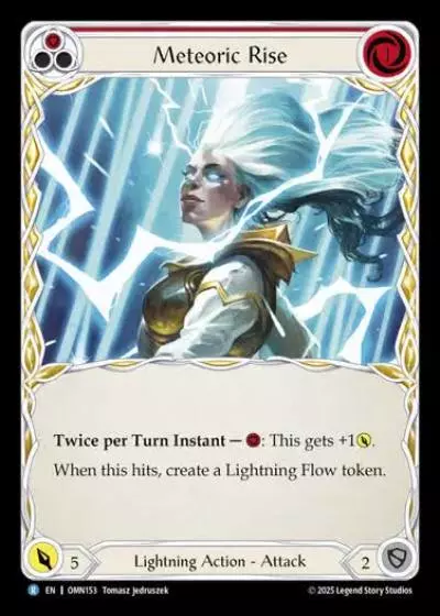 Meteoric Rise OMN153 - Omens of the Third Age - Flesh and blood card