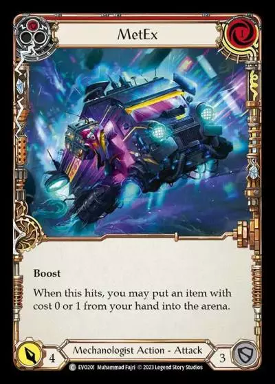 MetEx RED EVO201 - Bright Lights - Flesh and blood card