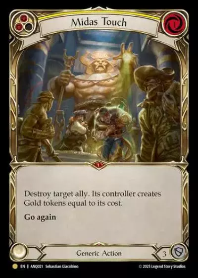 Midas Touch ANQ021 - Compendium of Rathe - Antiquity Pack - Flesh and blood card