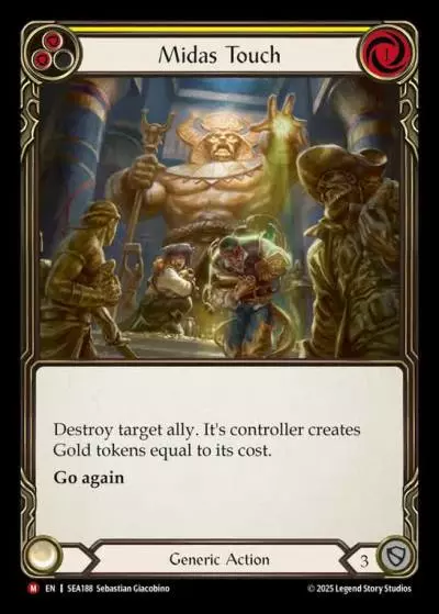Midas Touch YELLOW SEA188 - High Seas - Flesh and blood card